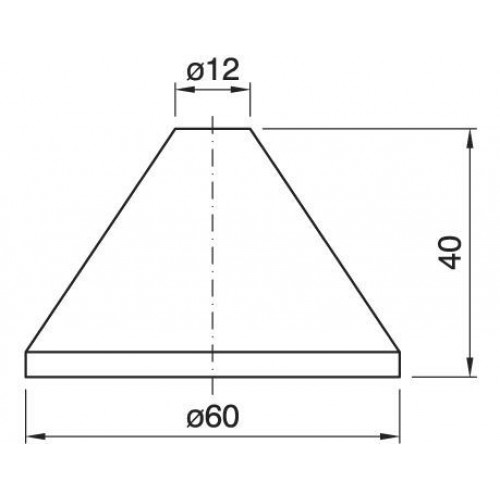 Arditi чашка белая Е27  d=60, h=40 mm