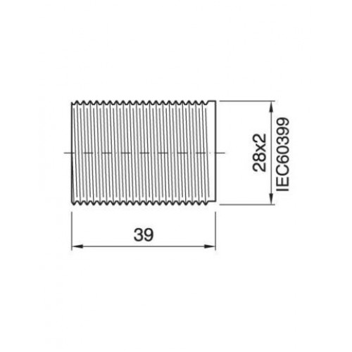 Arditi Патрон Е14 Ме резьбовой цвет медь, CAMICIA E14 591 FIL. T230