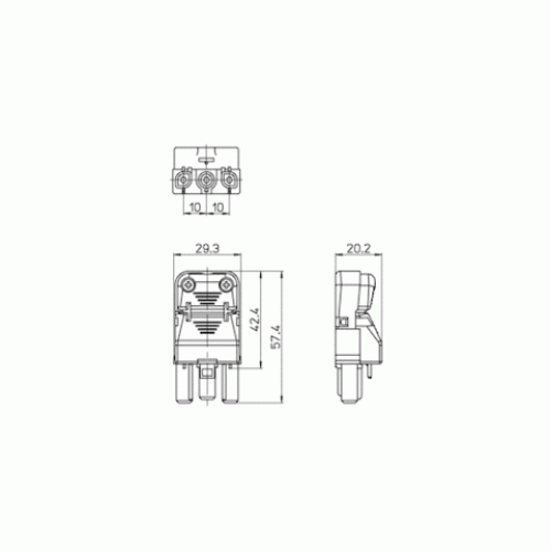 1602/VFN-SM Клеммный разъем черный цвет