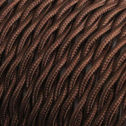 Провод матерчатый 2x1,5 коричневый (100 м)
