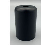 Стаканчик под патрон  Е27 D=42 mm. H=62 mm, сталь, цвет черный матовый
