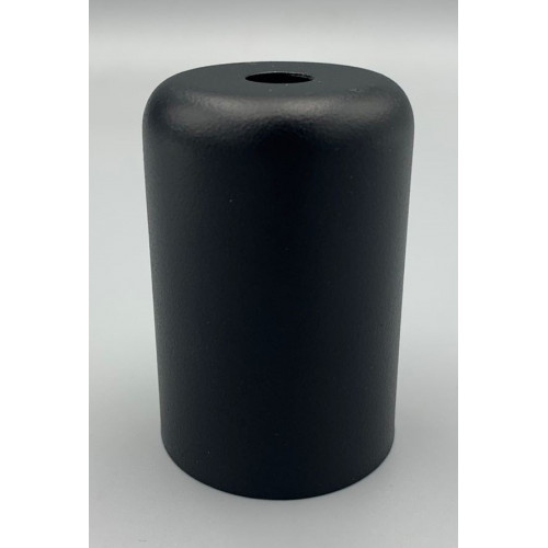 Стаканчик под патрон  Е27 D=42 mm. H=62 mm, сталь, цвет черный матовый