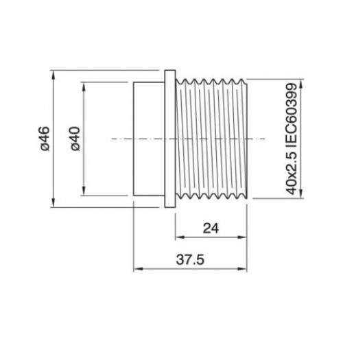 Корпус  патрона Arditi CAMICIA E27 A802 CI ORO