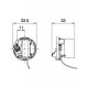 Контакт для патрона с верев.выкл. Arditi Е27 белый