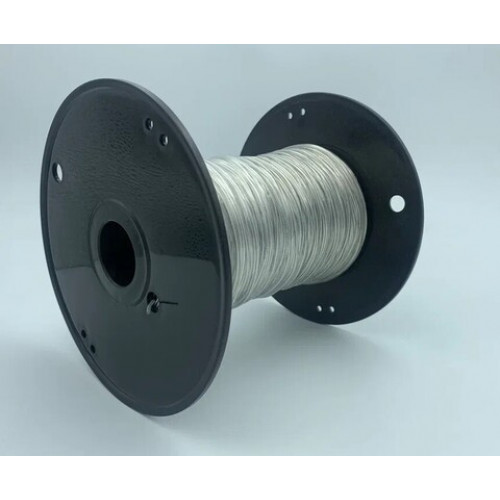 Провод круглый  1х0.50 mm прозрачный, тефлон. (200 м) D 1,65 mm