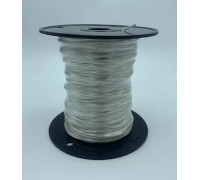 Провод круглый 2х0.35 mm прозрачный, тефлон. (100 м) D 2,95 mm