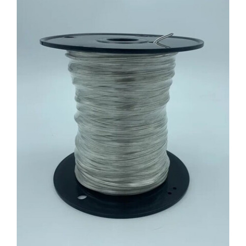 Провод круглый 2х0.35 mm прозрачный, тефлон. (100 м) D 2,95 mm