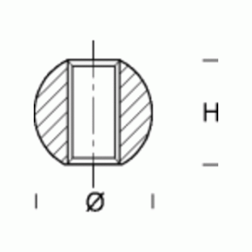 Шарик D -16мм, M10x1, сквозное отверстие, латунь