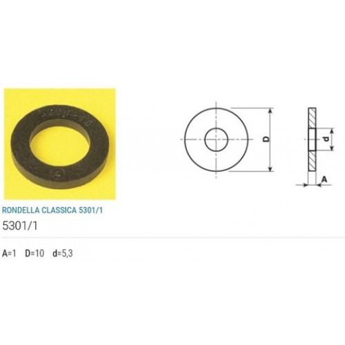 Пластиковое колечко  Пластиковое колечко D=10 d=5,3 A=1 mm цвет нетральный