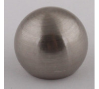 Шарик с одним отверстием М10х1, D= 15 mm,  цвет никель