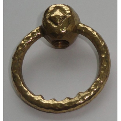 Бугель-кольцо, латунь, центральное отверстие с резьбой M10, цвет золото