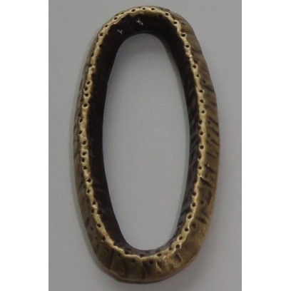 кольцо цепи неразъемное, цвет античная бронза, арт. BRYC35A