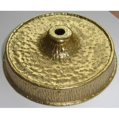 Потолочная чашка, латунь, центральное отверстие d-11 мм, цвет золото