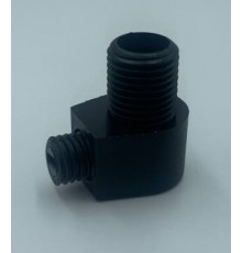 Кабельный зажим D=M10x1 d=7,2 черный, фиксирующий винт в комплекте