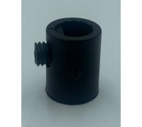 Кабельный зажим D=M10x1 d=M7x1 черный нейлон, фиксирующий винт в комплекте