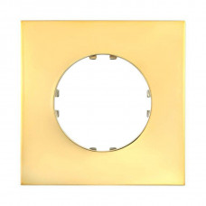 Рамка 1-местная, квадрат цвет: золото