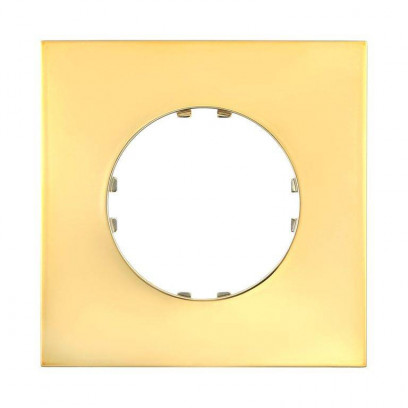 Рамка 1-местная, квадрат цвет: золото