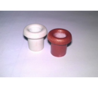 Кабельный проход фарфор глазурованный h=25mm, D=25mm, d=12,5mm, белый