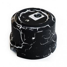 Ретро розетка керамическая TV декор Черный камень