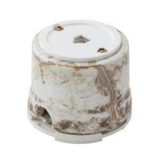 Ретро розетка керамическая телефонная для наружного монтажа Цвет мрамор