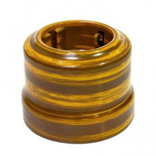 Ретро розетка керамическая с заземляющим контактом Декор бамбук