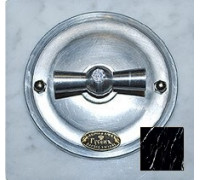 Рамка 1 местная D80, мрамор Неро Маркино, прямоугольник, К0011КНМ ГусевЪ