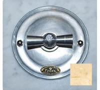Рамка 1 местная D80, мрамор Крема Нова, прямоугольник, К0011КвКН ГусевЪ