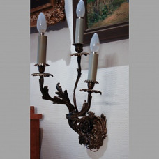 Настенный светильник с флориальным дизайном, начало 20 века (1.6.7)
