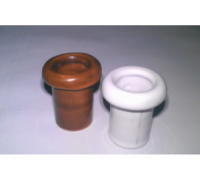 Кабельный проход фарфор глазурованный h=30mm, D=20mm, желтый
